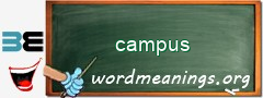 WordMeaning blackboard for campus